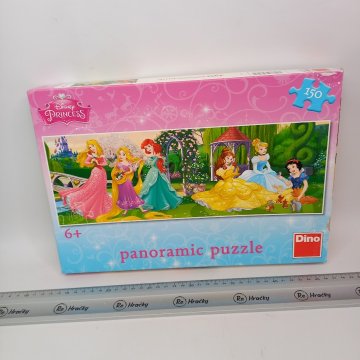 Panoramatické puzzle Disney princezny 150ks